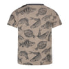 Jongens T-shirt ss van Koko Noko in de kleur Sand in maat 128.