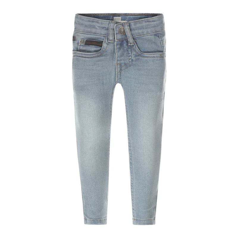 Jongens Jeans van Koko Noko in de kleur Blue jeans in maat 128.