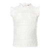 Meisjes Top ss van Koko Noko in de kleur  Off white in maat 128.