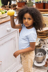 Meisjes T-shirt ss van Koko Noko in de kleur Light blue in maat 128.
