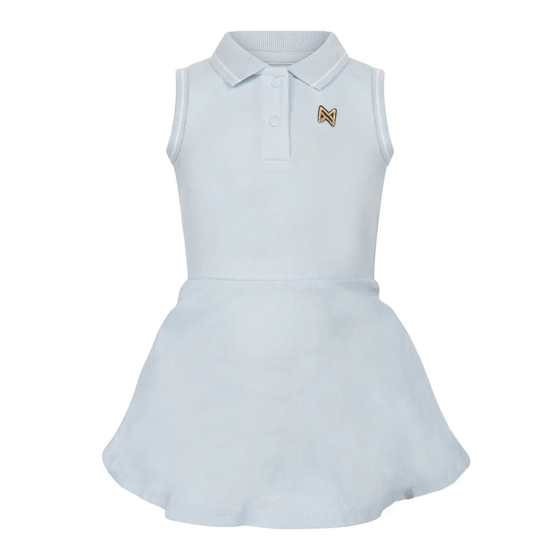 Meisjes Dress sleeveless van Koko Noko in de kleur Light blue in maat 128.