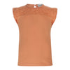 Meisjes Top ss van Koko Noko in de kleur Faded orange in maat 128.