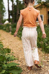 Meisjes Top ss van Koko Noko in de kleur Faded orange in maat 128.
