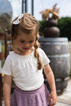 Meisjes T-shirt ss van Koko Noko in de kleur  Off white in maat 128.