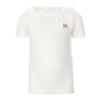 Meisjes T-shirt ss van Koko Noko in de kleur  Off white in maat 128.