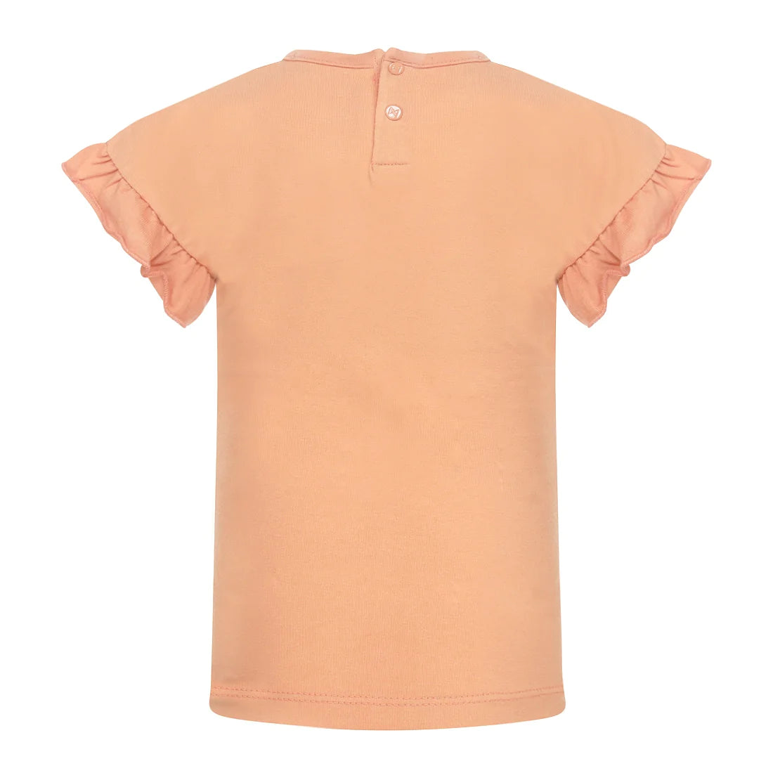 Meisjes T-shirt ss van Koko Noko in de kleur Faded orange in maat 128.
