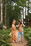 Meisjes Jumpsuit ss van Koko Noko in de kleur Camel in maat 128.