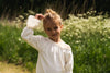 Meisjes T-shirt ls van Koko Noko in de kleur  Off white in maat 128.