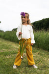 Meisjes T-shirt ls van Koko Noko in de kleur  Off white in maat 128.