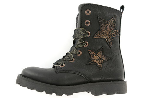 Shoesme Shoesme biker boot with bronze stars