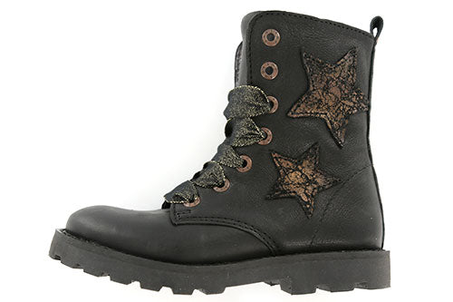 Shoesme Shoesme bikerboot met bronzen sterren