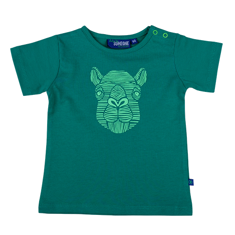 Baby Jongens T-shirt kameel van Someone in de kleur GREEN in maat 86.