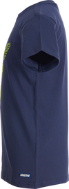 Jongens T-shirt met giraf van Someone in de kleur DARK BLUE in maat 140.