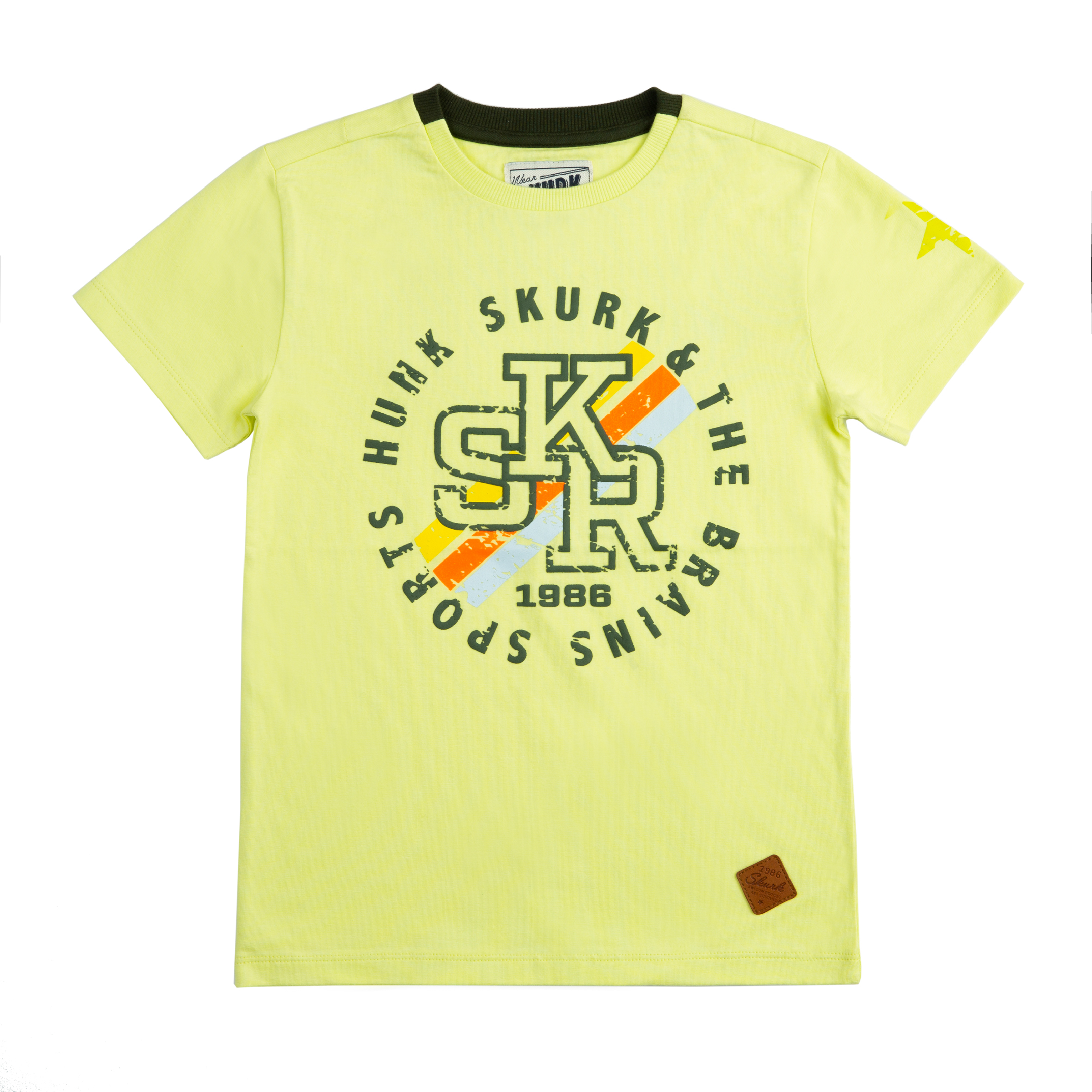 Jongens T-shirt Tex van Skurk in de kleur Lime in maat 164, 170.