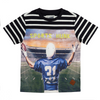 Jongens T-shirt Timothy van Skurk in de kleur Stripe navy/Off white in maat 164, 170.