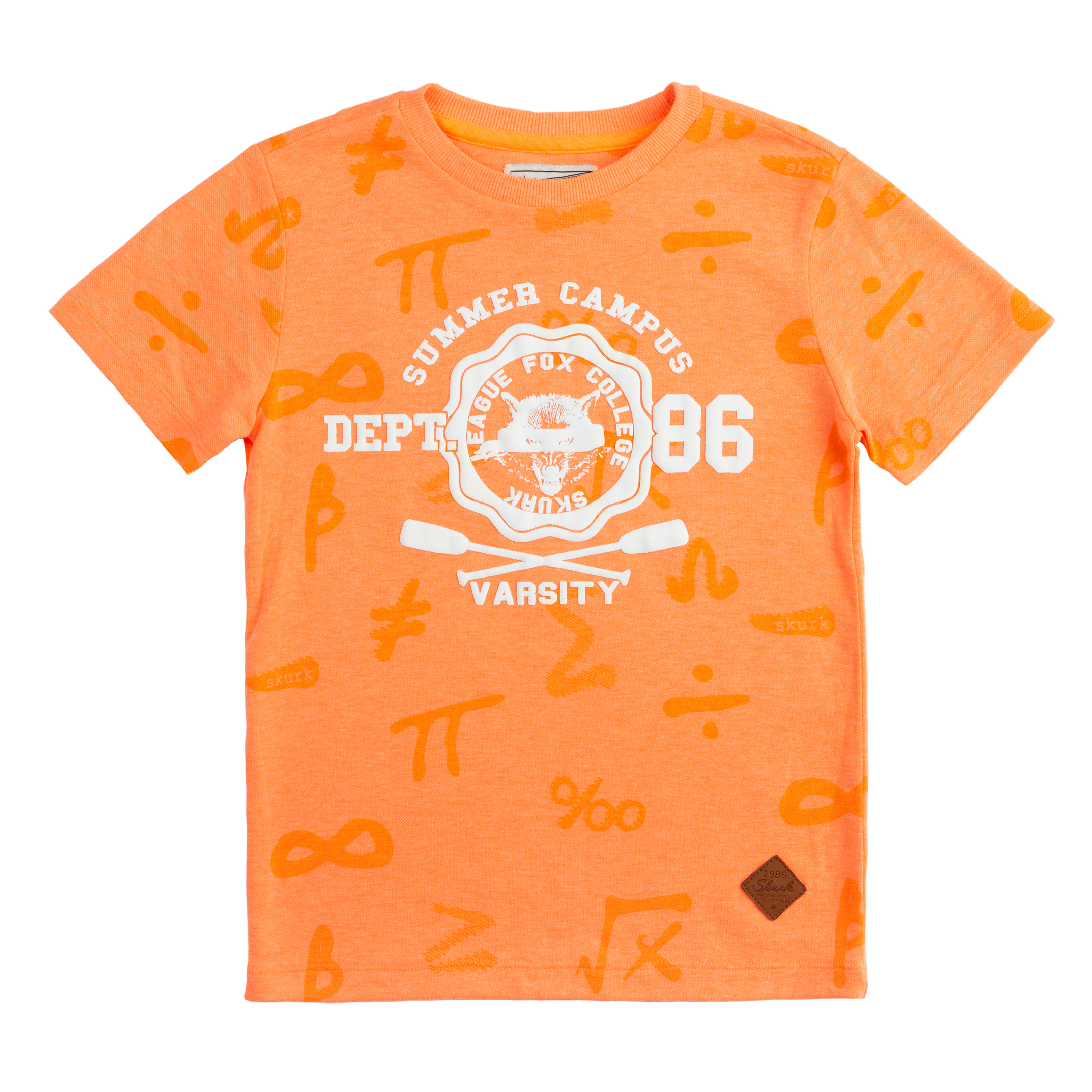 Jongens T-shirt Trenton van Skurk in de kleur Light Orange in maat 164, 170.