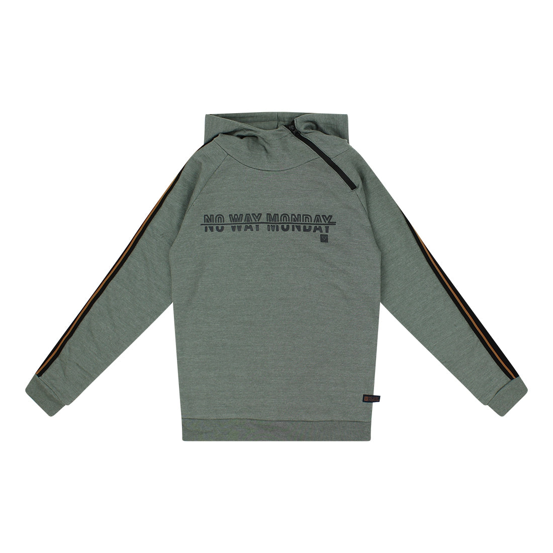 No Way Monday Sweater with hood ls