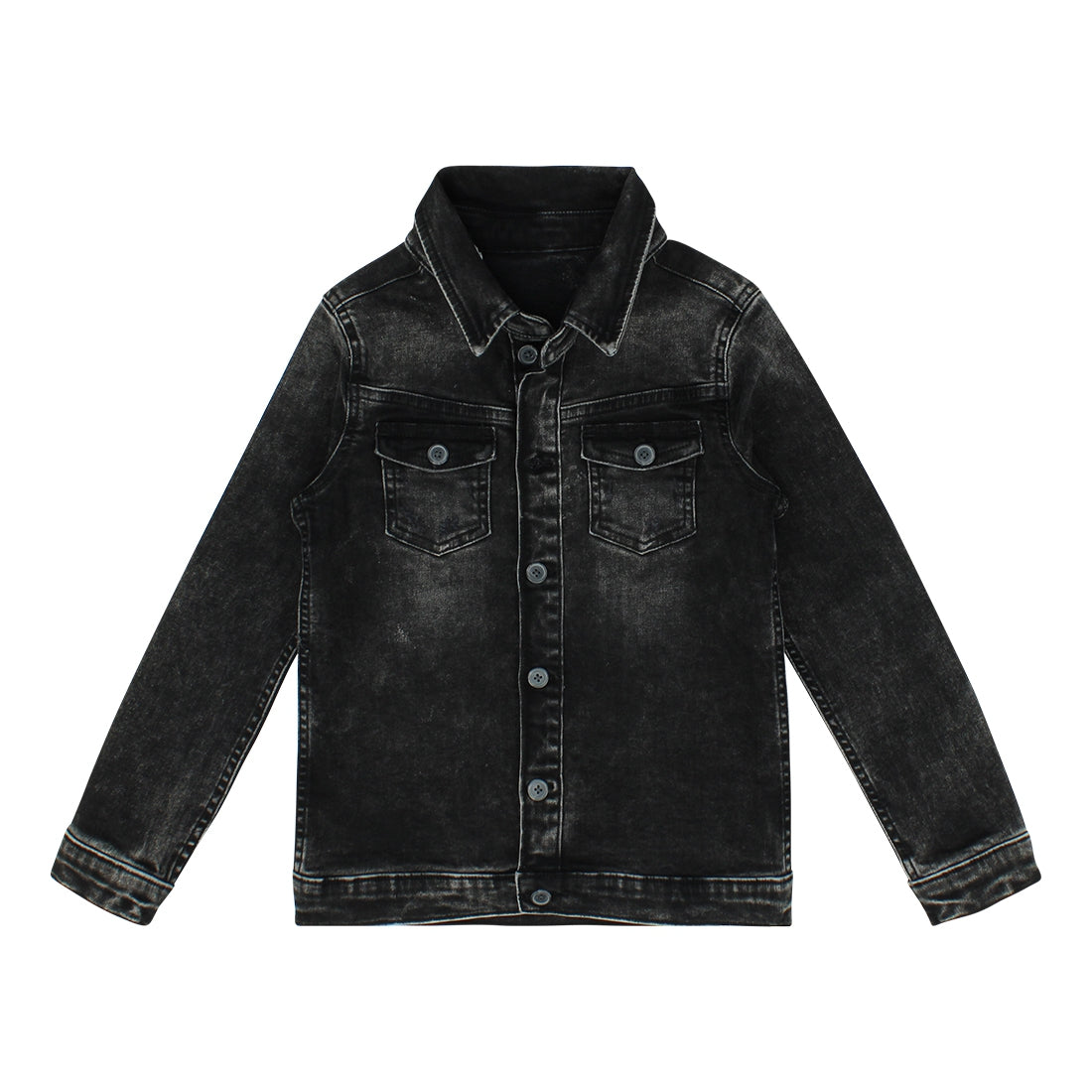 No Way Monday Denim blouse ls