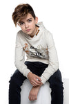 No Way Monday Sweater with hood ls