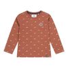 Jongens T-shirt ls van Koko Noko in de kleur Cognac in maat 128.
