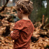 Jongens T-shirt ls van Koko Noko in de kleur Cognac in maat 128.