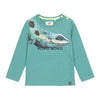 Jongens T-shirt ls van Koko Noko in de kleur Teal green in maat 128.