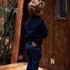 Jongens Jeans skinny van Koko Noko in de kleur Blue jeans in maat 128.