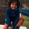 Jongens Sweater ls with hood van Koko Noko in de kleur Dark blue in maat 128.