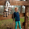Jongens Sweater ls with hood van Koko Noko in de kleur Dark blue in maat 128.