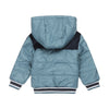 Jongens Jacket puff van Koko Noko in de kleur Faded blue in maat 128.