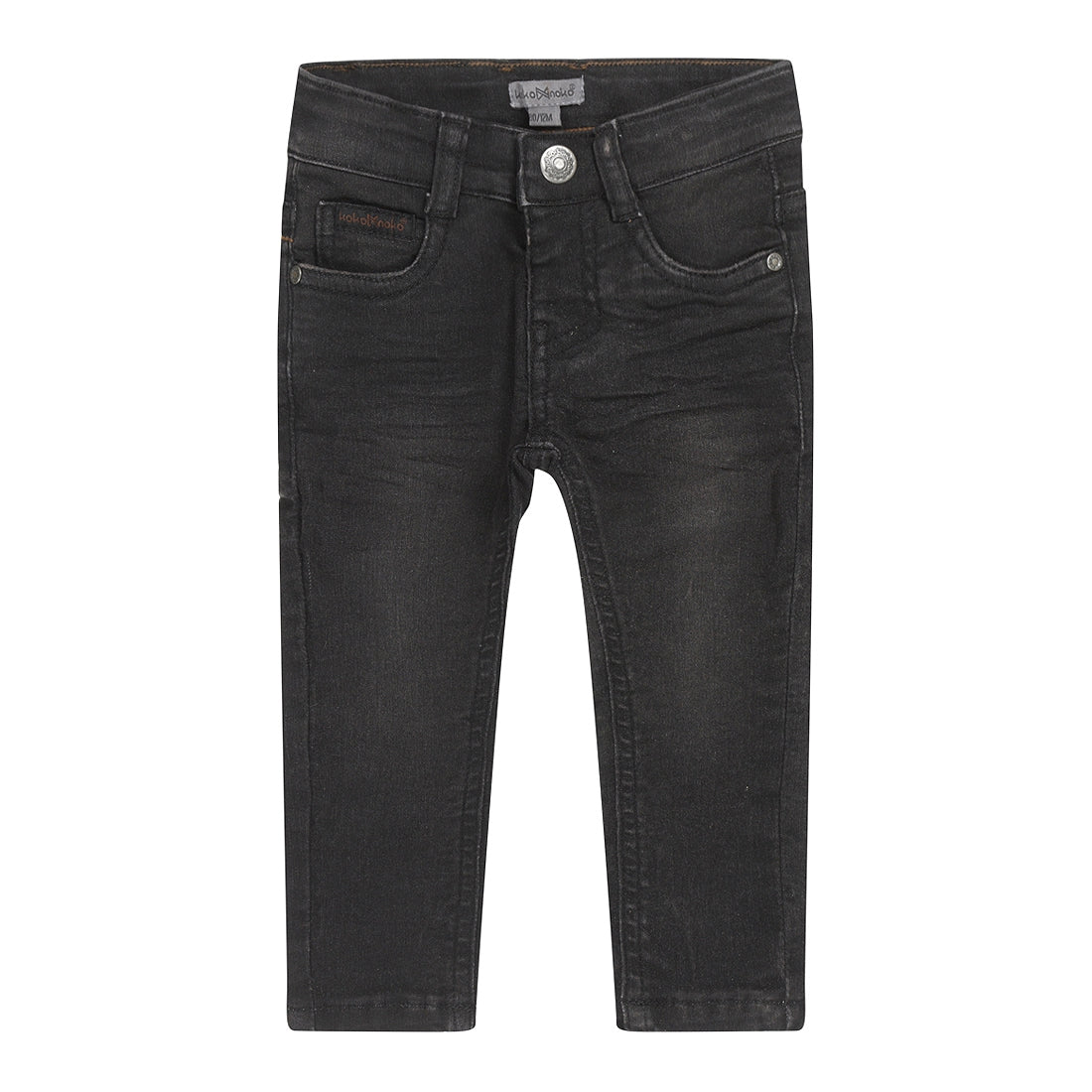 Jongens Jeans skinny van Koko Noko in de kleur Black jeans in maat 128.