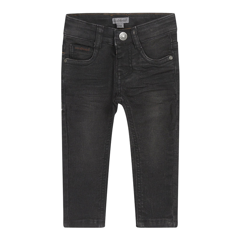 Jongens Jeans skinny van Koko Noko in de kleur Black jeans in maat 128.