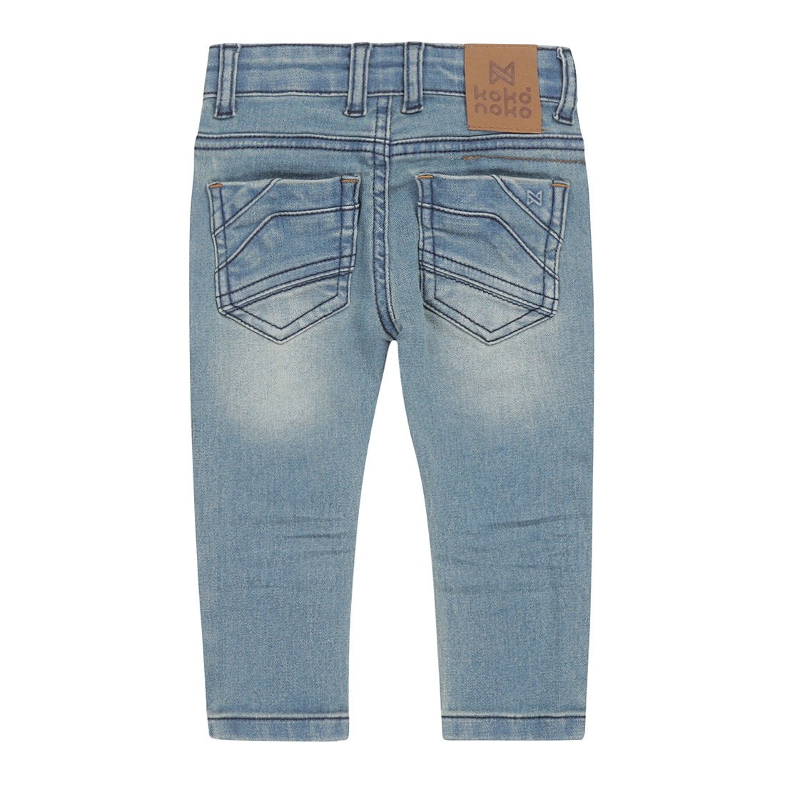 Jongens Jeans skinny van Koko Noko in de kleur Blue jeans in maat 128.