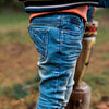 Jongens Jeans skinny van Koko Noko in de kleur Blue jeans in maat 128.