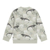 Jongens Sweater ls with crewneck van Koko Noko in de kleur Faded green in maat 128.