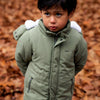 Jongens Jacket parka van Koko Noko in de kleur Army green in maat 128.