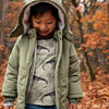 Jongens Jacket parka van Koko Noko in de kleur Army green in maat 128.