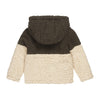 Jongens Outside cardigan ls van Koko Noko in de kleur Army green in maat 128.