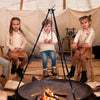 Meisjes Skirt van Koko Noko in de kleur Camel in maat 128.