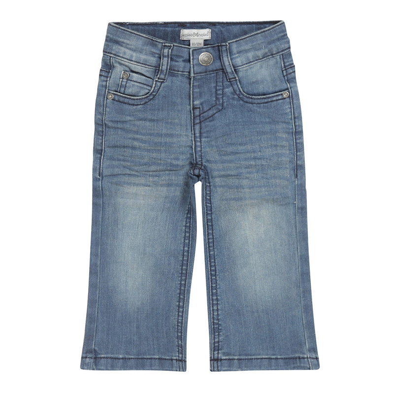 Meisjes Jeans wide leg van Koko Noko in de kleur Blue jeans in maat 128.