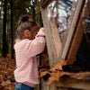 Meisjes Blouse ls van Koko Noko in de kleur Dusty pink in maat 128.