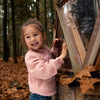 Meisjes Blouse ls van Koko Noko in de kleur Dusty pink in maat 128.
