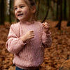 Meisjes Blouse ls van Koko Noko in de kleur Dusty pink in maat 128.