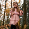 Meisjes Dress ls van Koko Noko in de kleur Dusty pink in maat 128.