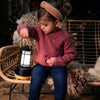 Meisjes Sweater ls with crewneck van Koko Noko in de kleur  Dark old pink in maat 128.