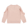 Meisjes Sweater ls with crewneck van Koko Noko in de kleur Dusty pink in maat 128.