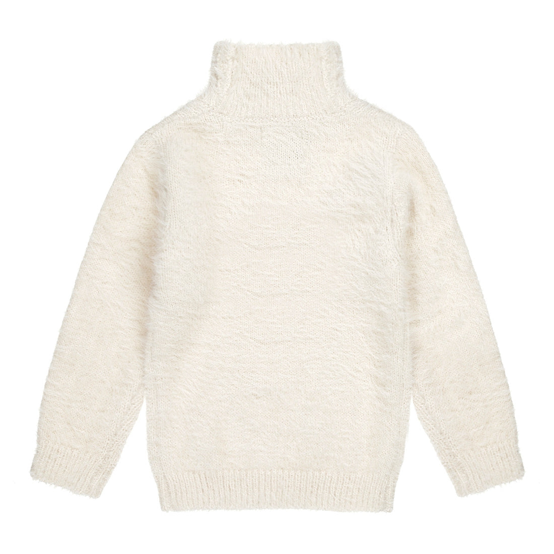 Meisjes Sweater ls with rollneck van Koko Noko in de kleur  Off white in maat 128.