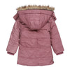 Meisjes Jacket puff parka van Koko Noko in de kleur  Dark old pink in maat 128.