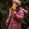 Meisjes Jacket puff parka van Koko Noko in de kleur  Dark old pink in maat 128.