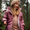 Meisjes Jacket puff parka van Koko Noko in de kleur  Dark old pink in maat 128.